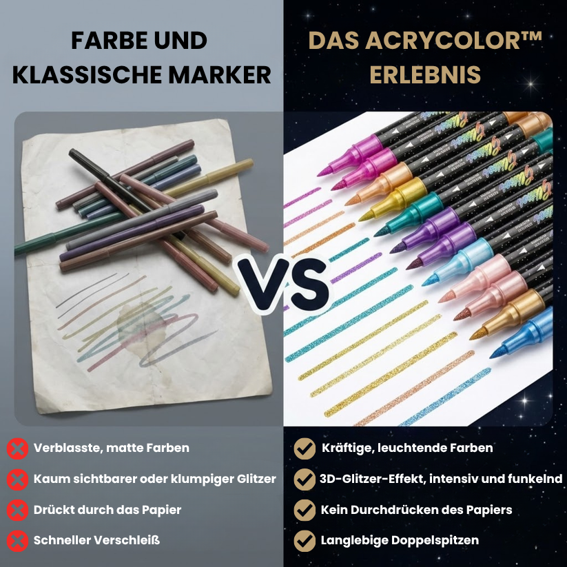AcryColor™ - Shimmer-Glitzer-Marker